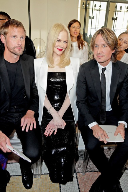 Alexander Skarsgård, Nicole Kidman, Keith Urban, Paris Fashion Week, Giorgio Armani Prive Haute Couture Fall/Winter 2019 2020